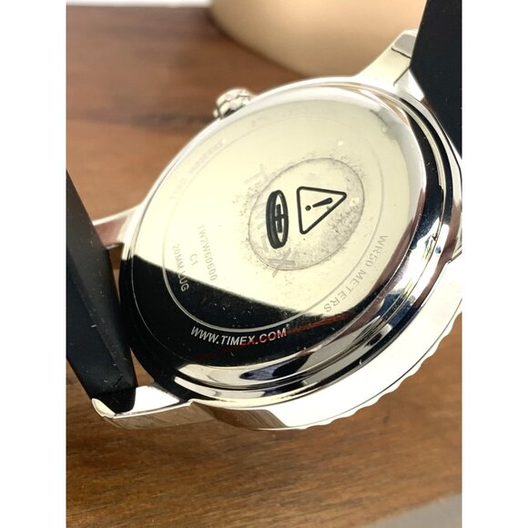 Timex Men's Watch TW2W60600 Quartz Black Dial Date Coke Bezel Rubber Strap 41mm - Picture 7 of 15